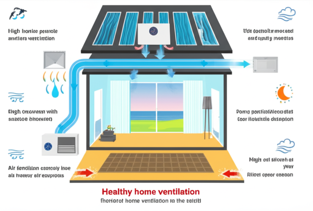 Ventilación de hogar saludable