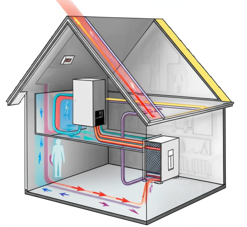 Ventilación con recuperación de calor